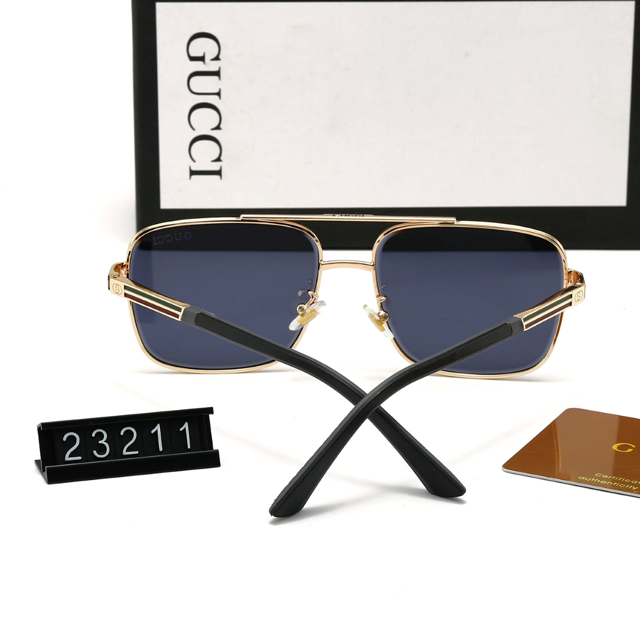 [Luxe]Fashion Polarized Metal Sunglasses 23211